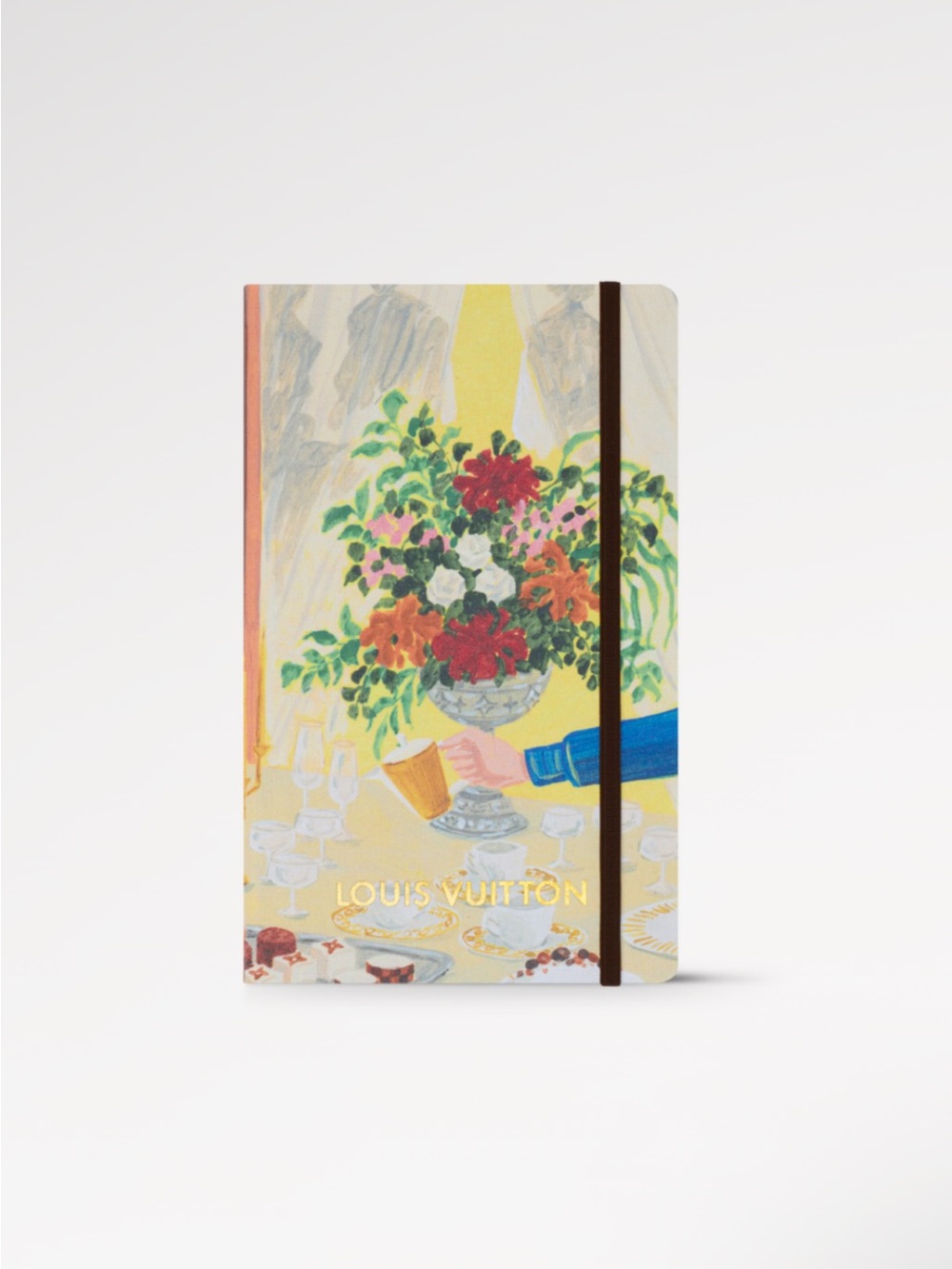 Louis Vuitton Floral Tabletop Hardcover Notebook - Cream, Red & Green